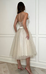Summer Society – Ivory Tulle Polka Dot Corset Skirt Set