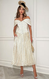 Luxury vintage-inspired occasion dress editorial fashion look