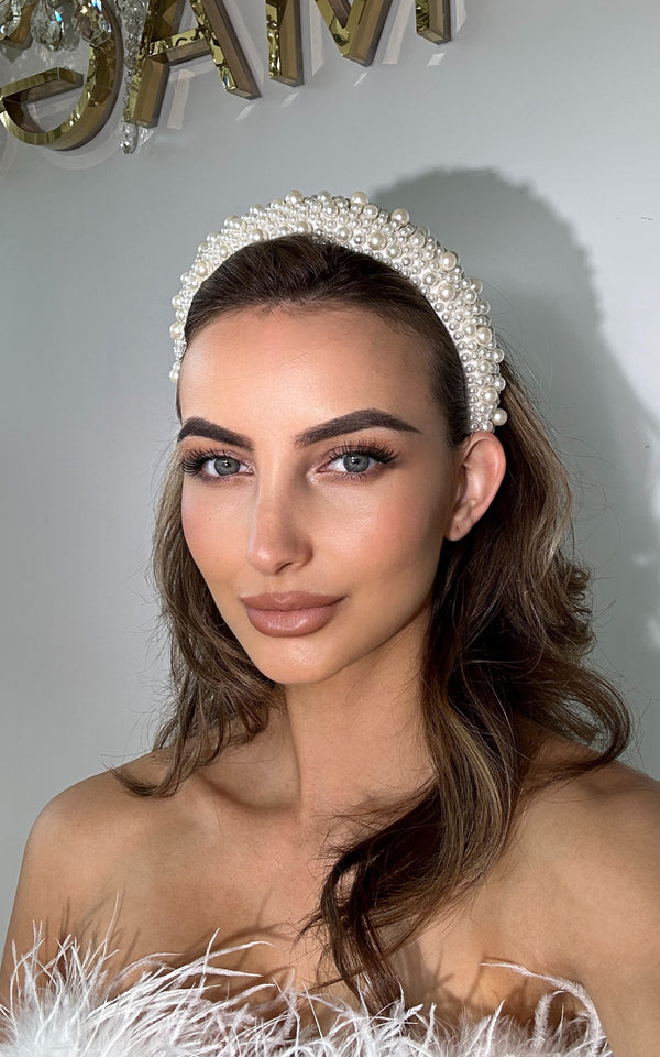 Pearl Headband Acrylic Pearl Hair Accessory Headband