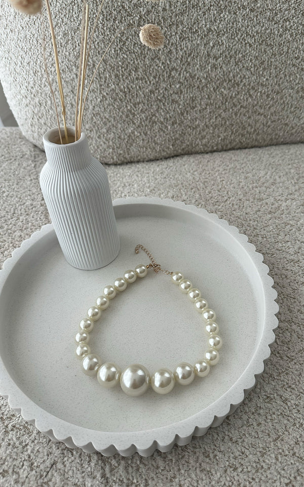 Chunky Imitation Pearl Necklace