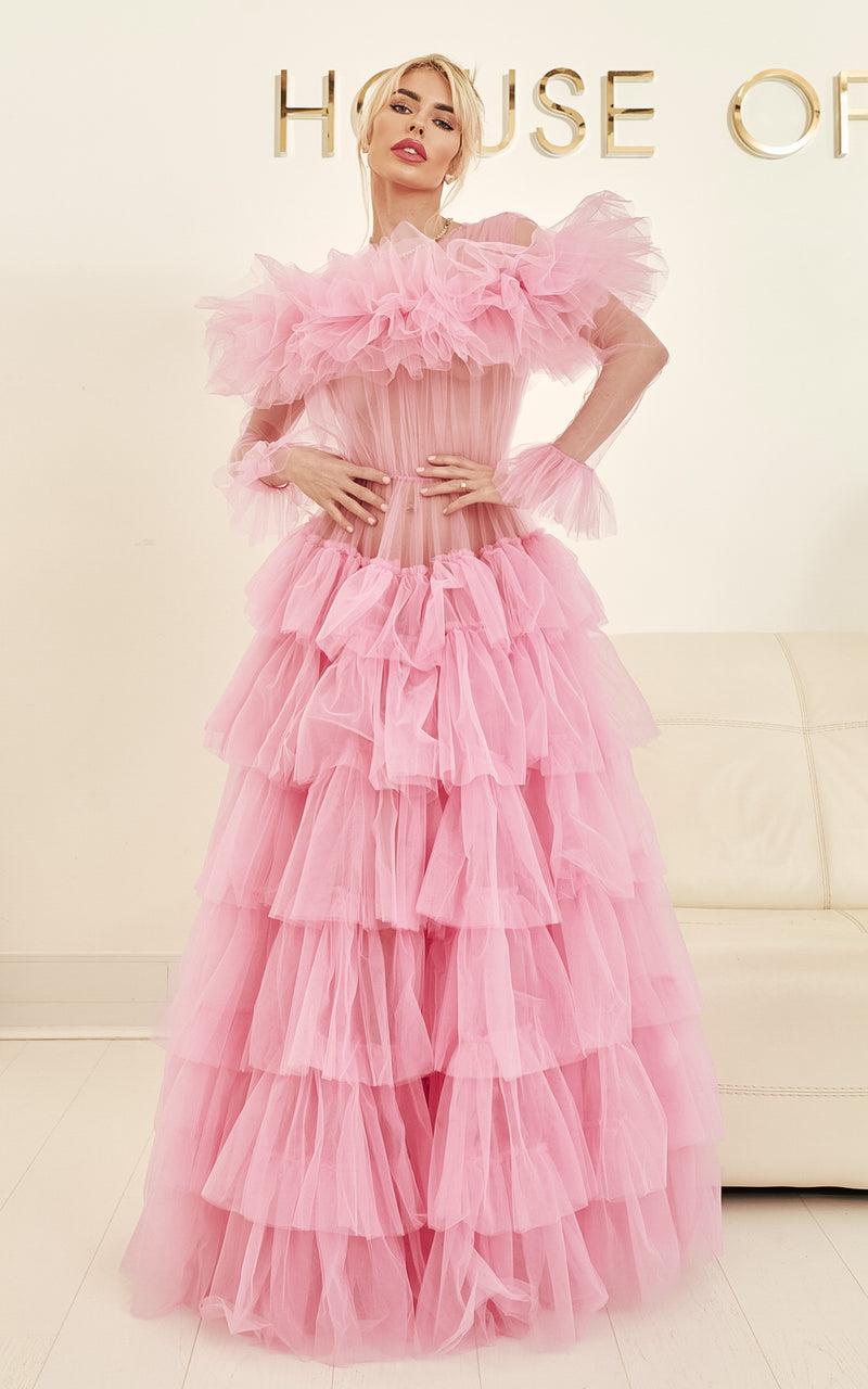 Living In My Fairytale Era Layered Tulle Maxi Dress MADE-TO-ORDER!