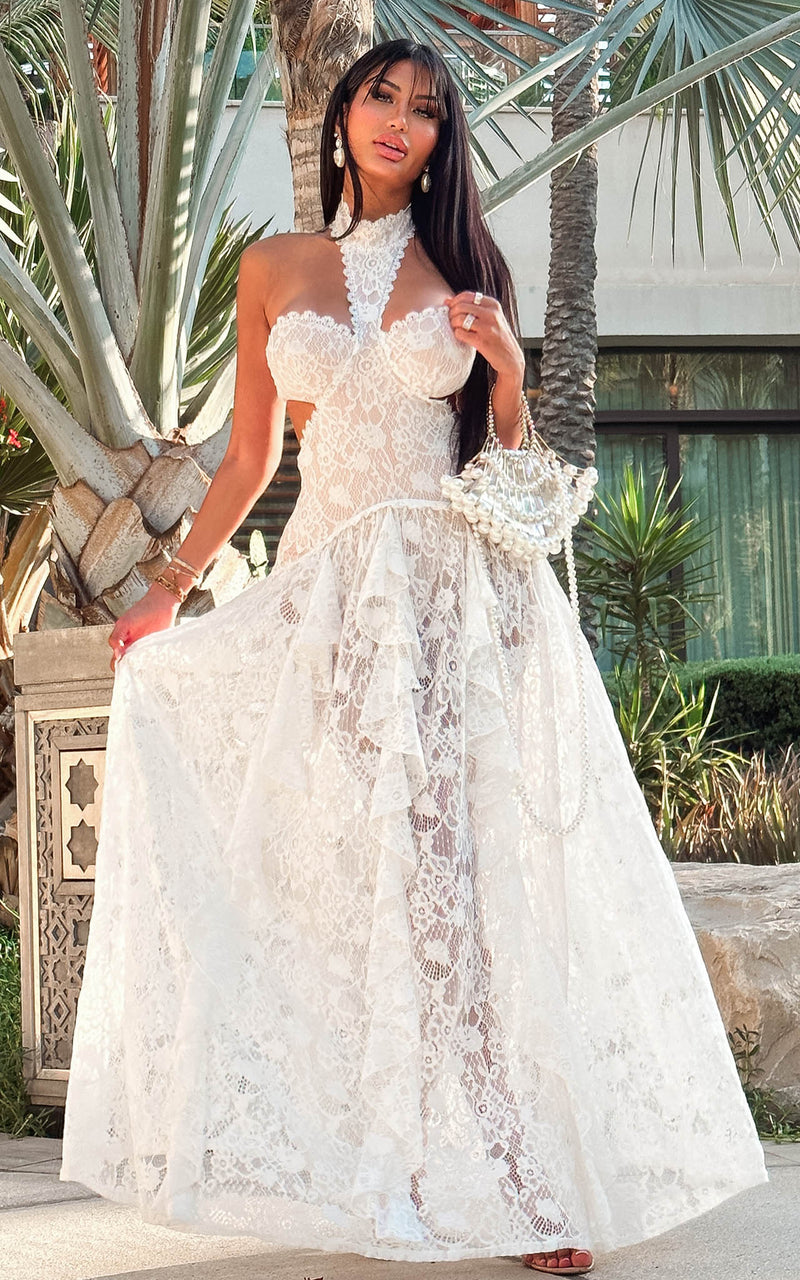 White occasion maxi dress Outlet