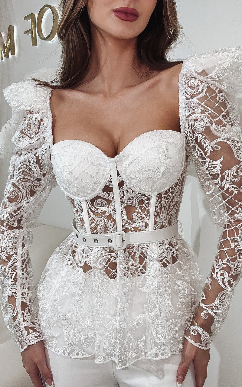 white lace  wedding outfits for women  wedding guest outfit  wedding guest best outfits  the bride  NEW MATCHING SETS & COORDINATES  nadine merabi  mother of the bride  matching top and trousers set  LACE  embroidered wedding dress  Bridalwear  bridal party  best bridalwear online boutique in london