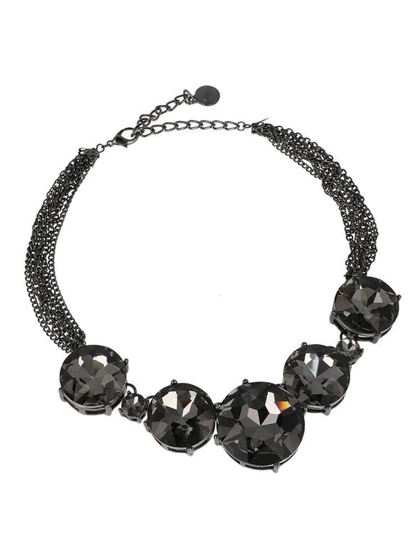 TURMALINA MAXX BLACK HEAVY CHAIN NECKLACE - HOUSE OF MAGUIE     