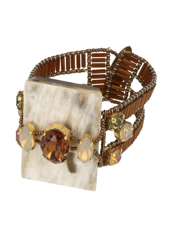 MADEIRA CARAMEL SWAROVSKI BRACELET - HOUSE OF MAGUIE     