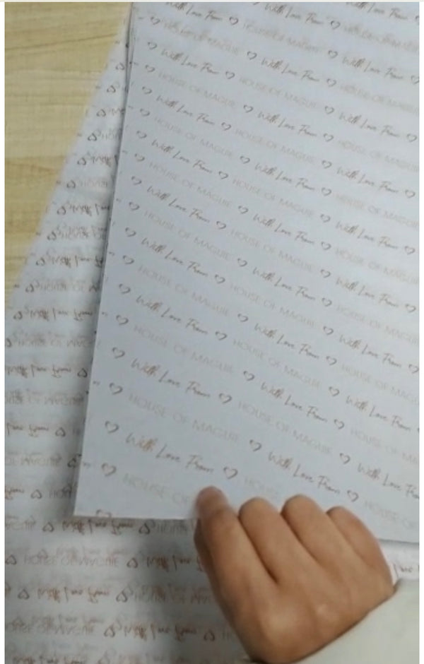 With  Love Maguie Customised Wrapping Paper