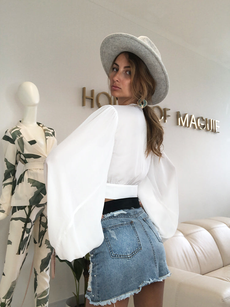 puff sleeve top asos Puff sleeves top Zara, Boohoo Style Top, Summer Top, Boufant sleeves Top, Trendy Summer Top, Crop Top, Designer Crop Top, Australian Trendy Top, 