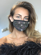 Crystal  Swarovski Covid 19 Mask, Crystal Facial Mask, Crystal Facial Mask London, Crystal Facial Mask Covid 19 Sale UK