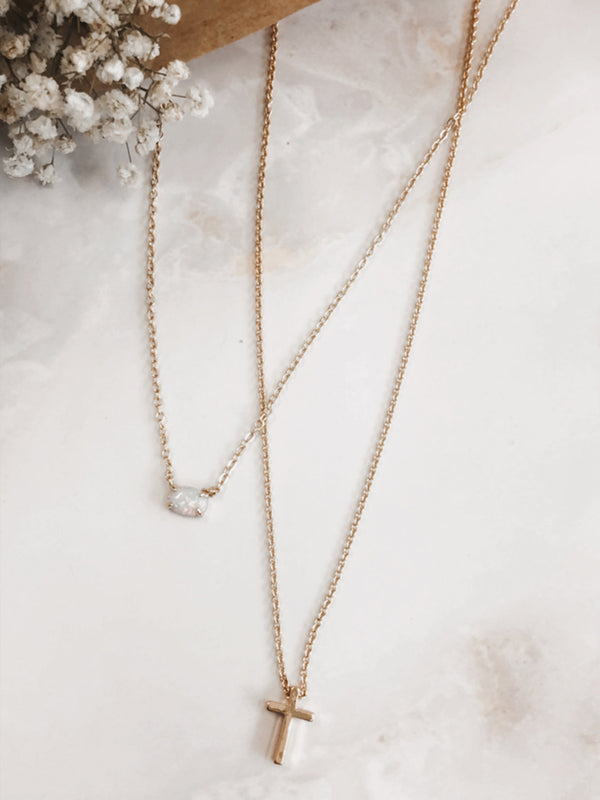 Layered Necklace, Fine Layered Necklave, Double Layers Finest Necklave, Bohemian Double Layer Necklace