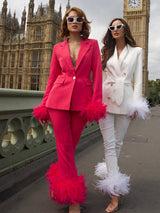  OSTRICH FEATHERS  NEW TOPS  NEW MATCHING SETS & COORDINATES  NEW IN  NEW ARRIVALS  NEW ARRIVAL  NEW  nadine merabi  feathers outfits  feathers outfit  best zara party styles  BEST ZARA OUTFITS 2022  best ostrich feathers outfits online uk wedding guest outfit  wedding guest best outfits  tailored blaze with feather cufs