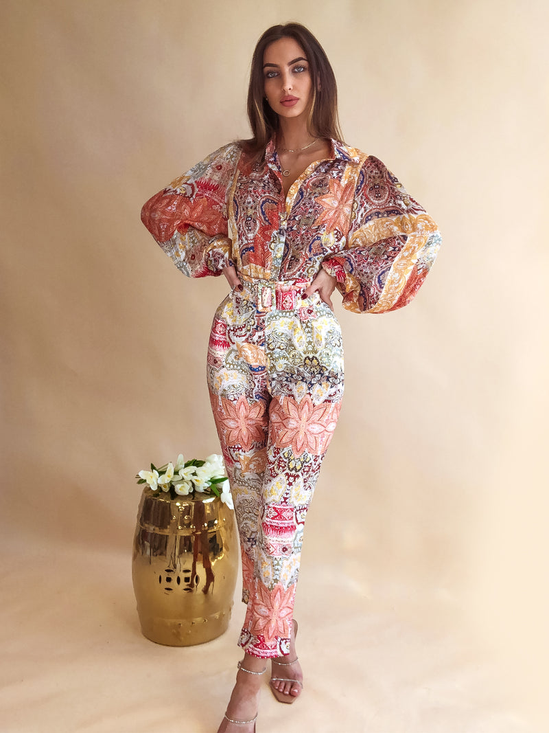 ORANGE  storeya  summer trouser set for holidays online  matching top and trousers set  spring summer matching sets and coordinates 2022  matching sets for holidays  co-ord sets  NEW MATCHING SETS & COORDINATES  NEW  NEW ARRIVAL  NEW IN  NEW ARRIVALS  zara floral matching sets and co-ord trouser set  FLORAL PRINT  Spring Summer Floral  FLORAL