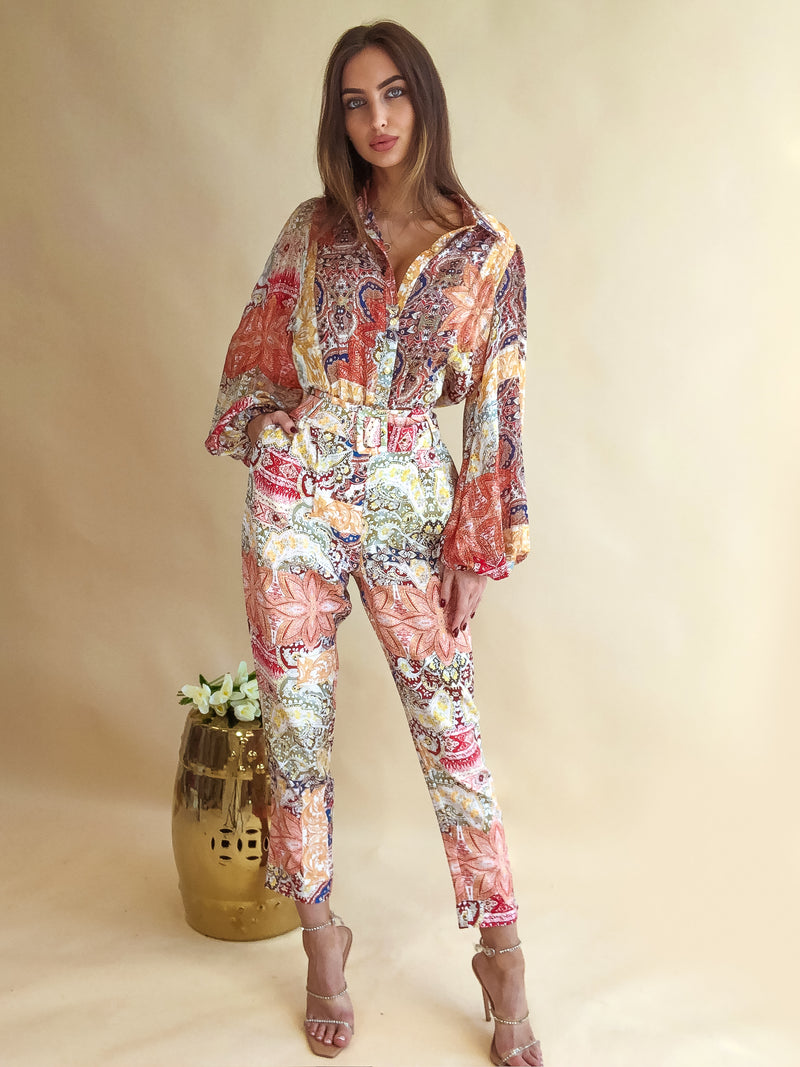 ORANGE  storeya  summer trouser set for holidays online  matching top and trousers set  spring summer matching sets and coordinates 2022  matching sets for holidays  co-ord sets  NEW MATCHING SETS & COORDINATES  NEW  NEW ARRIVAL  NEW IN  NEW ARRIVALS  zara floral matching sets and co-ord trouser set  FLORAL PRINT  Spring Summer Floral  FLORAL