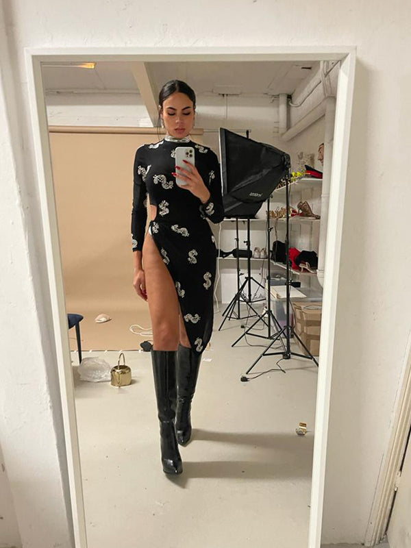 MESH DRESS  oh polly dresses  Kylie Jenner club dress  maxi dresses  embellished dress  best crystal dresses  DRESS  dinner date dress  BLACK DRESS  best party dresses uk  embellished party dresses  party dresses  cut out sides  cut out dresses  sequin maxi dress  MAXI DRESS
