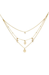 Three Layes Necklace, Wedding Necklave, Romantic Vintage Layered Necklace.
