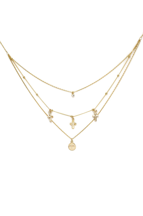 Three Layes Necklace, Wedding Necklave, Romantic Vintage Layered Necklace.