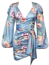 Zara Floral Satin Dress, Satin Wrap Dress, Celeb Boutique Best Dresses London, best floral summer dresses 2021, floral dress, floral summer dress, floral, blue floral, ssatin dress, blue satin dress, wrap dress, trends 2021, trendy, zara outfit 2021, long sleeves, with sleeves, wedding summer, princess, korean style, korean wedding, wedding guests, formal, classy, short formal, gal meets, wrap dress outfit,